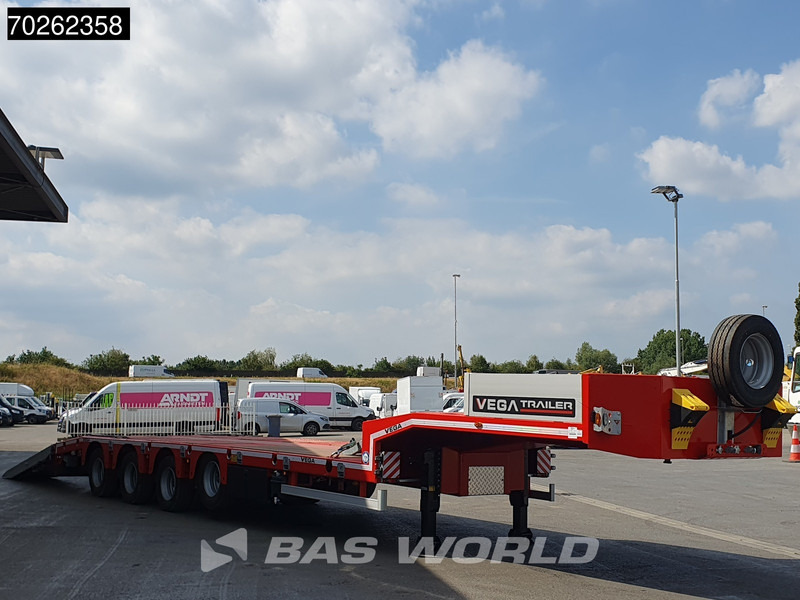 New Low loader semi-trailer Vega STANDARD LOWBED 2 axles Lift + 2xLenkachse Hydraulic Ramps: picture 10