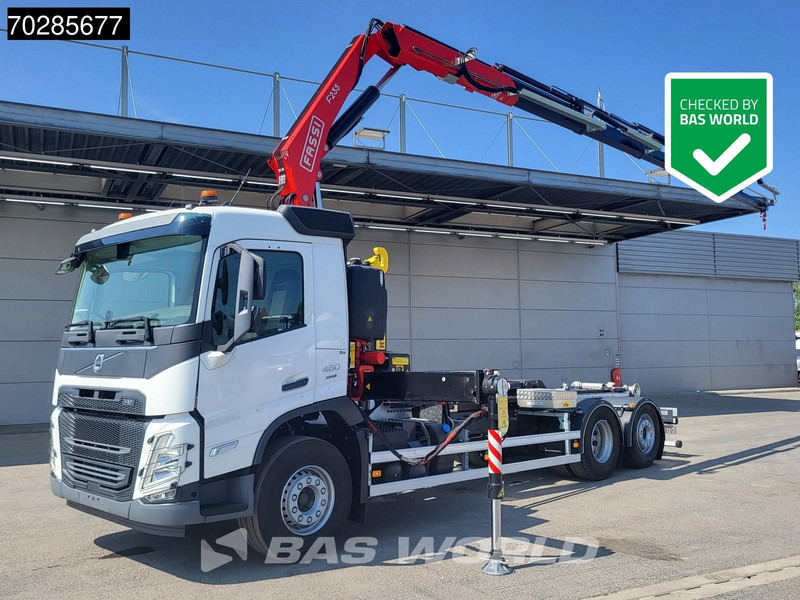 Volvo FM 460 6X2 NEW! FASSI F235A.0.25 Kran + HYVA 20-57-S Lift+steering axle Euro 6 - Hook lift truck, Crane truck: picture 1 Volvo FM 460 6X2 NEW! FASSI F235A.0.25 Kran + HYVA 20-57-S Lift+steering axle Euro 6 - Hook lift truck, Crane truck: picture 1