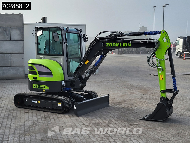 New Mini excavator Zoomlion ZE35 GU FACTORY WARRANTY- A/C - CE CERTIFIED: picture 7