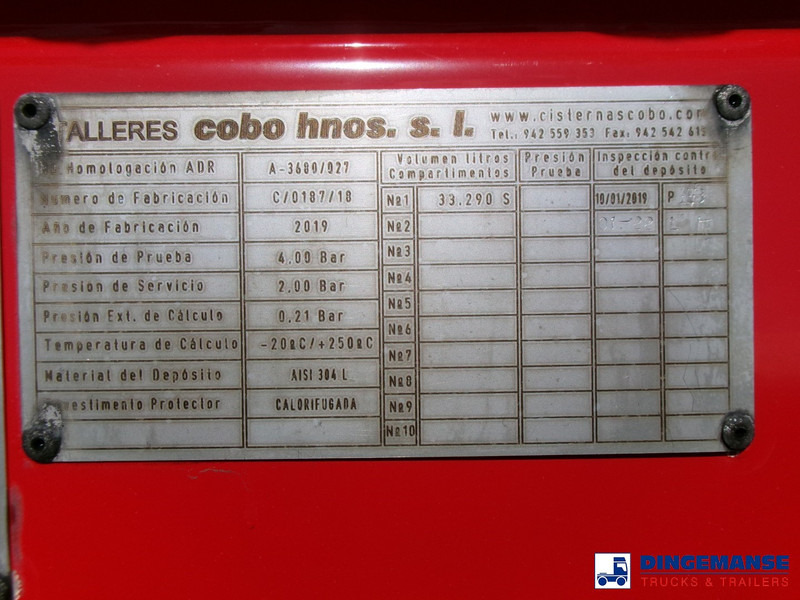 Leasing of COBO Bitumen tank inox 34 m3 / 1 comp COBO Bitumen tank inox 34 m3 / 1 comp: picture 12