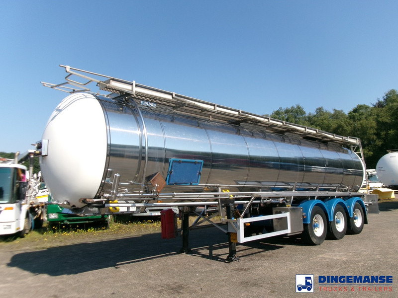 Feldbinder Chemical tank (non-ADR) inox 30 m3 / 1 comp + pump - Tanker semi-trailer: picture 1 Feldbinder Chemical tank (non-ADR) inox 30 m3 / 1 comp + pump - Tanker semi-trailer: picture 1