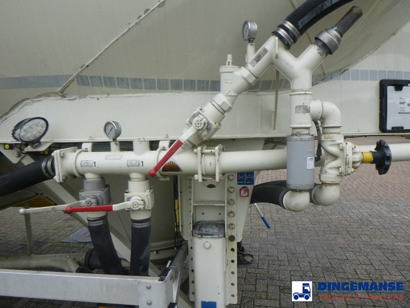 Tanker semi-trailer Feldbinder Powder tank alu 40 m3 / 1 comp + compressor: picture 12