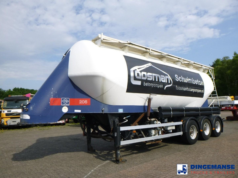 Feldbinder Powder tank alu 40 m3 / 1 comp + compressor - Tanker semi-trailer: picture 1 Feldbinder Powder tank alu 40 m3 / 1 comp + compressor - Tanker semi-trailer: picture 1