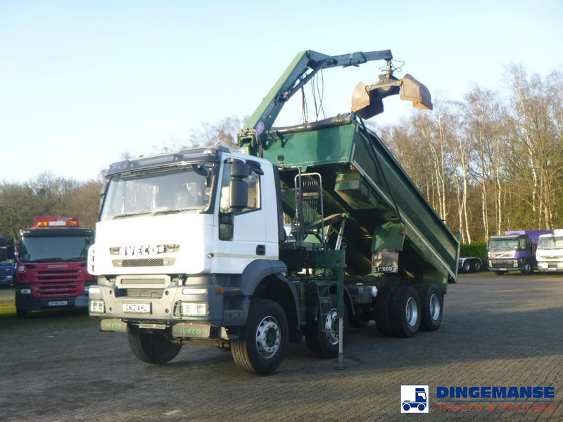 Iveco AD340T36 8x4 RHD tipper + HMF 1244 Z1 - Crane truck: picture 1 Iveco AD340T36 8x4 RHD tipper + HMF 1244 Z1 - Crane truck: picture 1