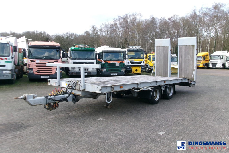 KING 2-axle platform drawbar trailer 14t + ramps - Dropside/ Flatbed trailer: picture 1 KING 2-axle platform drawbar trailer 14t + ramps - Dropside/ Flatbed trailer: picture 1