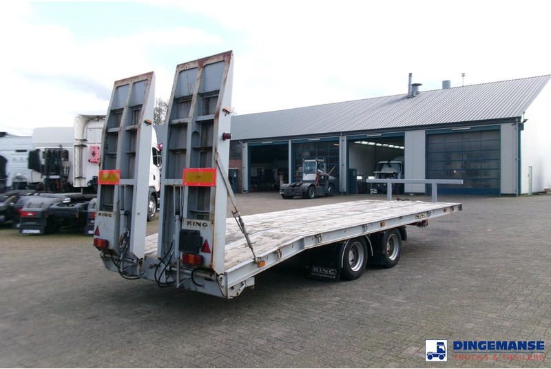 KING 2-axle platform drawbar trailer 14t + ramps - Dropside/ Flatbed trailer: picture 4 KING 2-axle platform drawbar trailer 14t + ramps - Dropside/ Flatbed trailer: picture 4