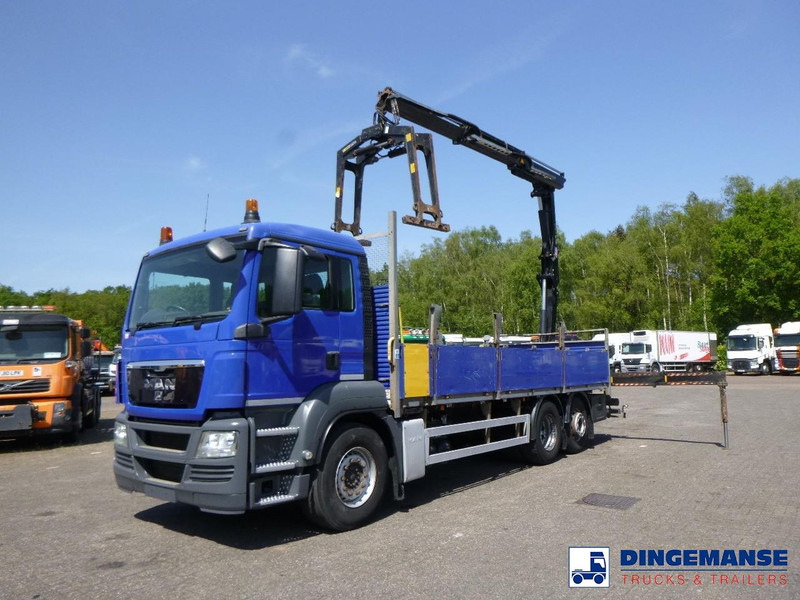 MAN TGS 26.360 6X2 RHD + HMF 1420-K2 + grapple - Crane truck: picture 1 MAN TGS 26.360 6X2 RHD + HMF 1420-K2 + grapple - Crane truck: picture 1