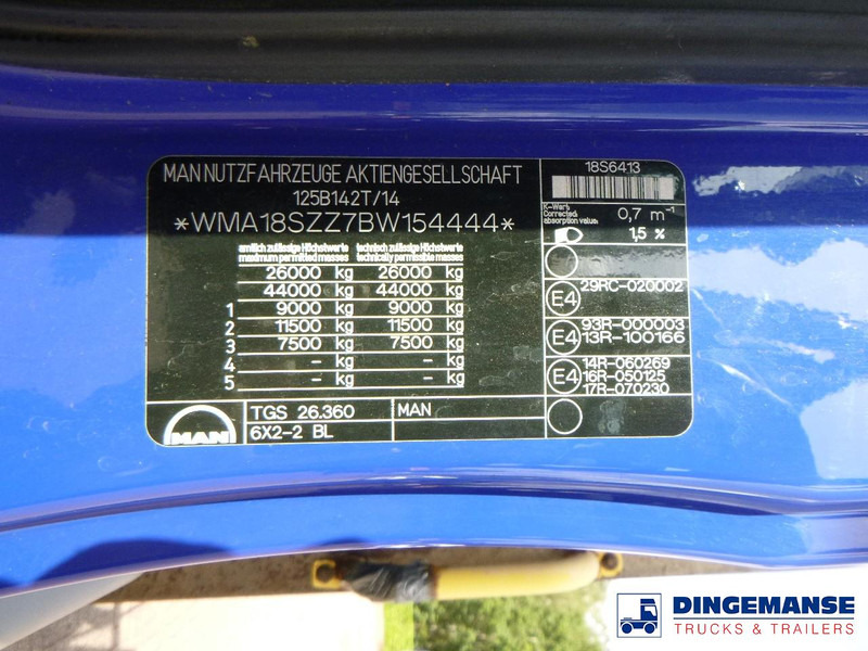 Crane truck MAN TGS 26.360 6x2 RHD + HMF 1420 K2: picture 14