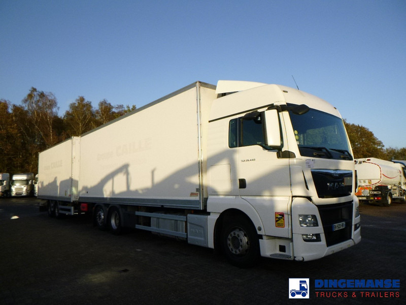 MAN TGX 26.440 6X2 high volume + Fruehauf closed box trailer - Box truck: picture 2 MAN TGX 26.440 6X2 high volume + Fruehauf closed box trailer - Box truck: picture 2