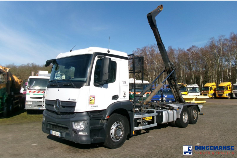 Mercedes-Benz Antos 2543 6x2 Euro 6 Marrel container hook 18t - Hook lift truck: picture 1 Mercedes-Benz Antos 2543 6x2 Euro 6 Marrel container hook 18t - Hook lift truck: picture 1