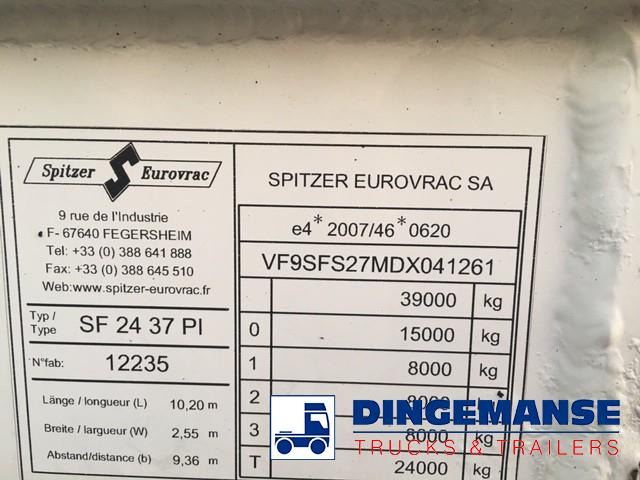 Tanker semi-trailer SPITZER Powder tank alu 37 m3 / 1 comp: picture 13