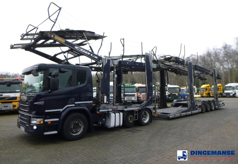 Scania P 410 6x2 RHD Rolfo car transporter - Car transporter truck: picture 1 Scania P 410 6x2 RHD Rolfo car transporter - Car transporter truck: picture 1