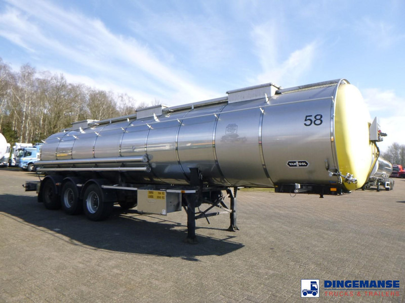 Van Hool Chemical tank inox 24 m3 / 1 comp - Tanker semi-trailer: picture 2 Van Hool Chemical tank inox 24 m3 / 1 comp - Tanker semi-trailer: picture 2