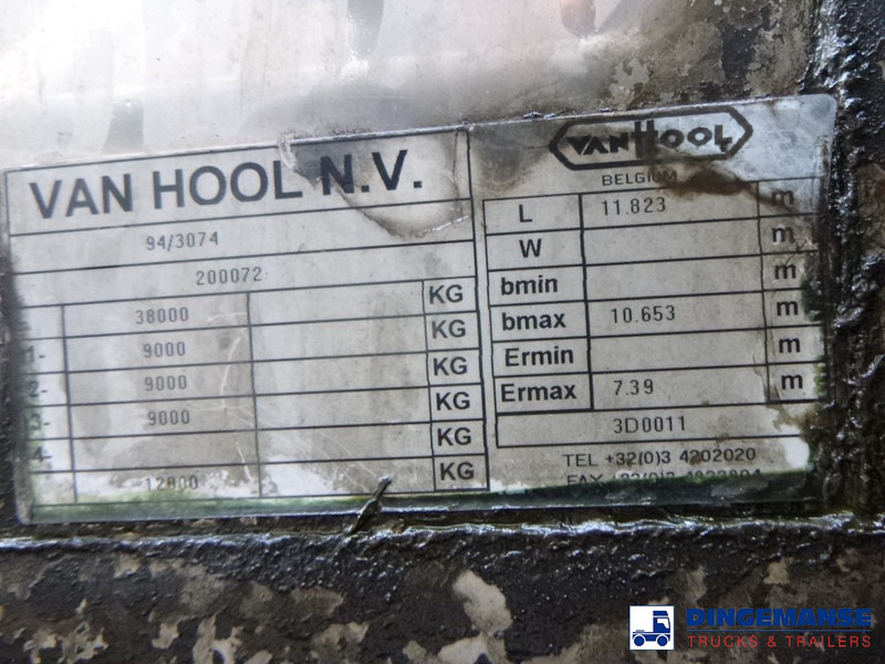 Tanker semi-trailer Van Hool Chemical tank inox L4BH 30 m3 / 1 comp / ADR 29/08/24: picture 20