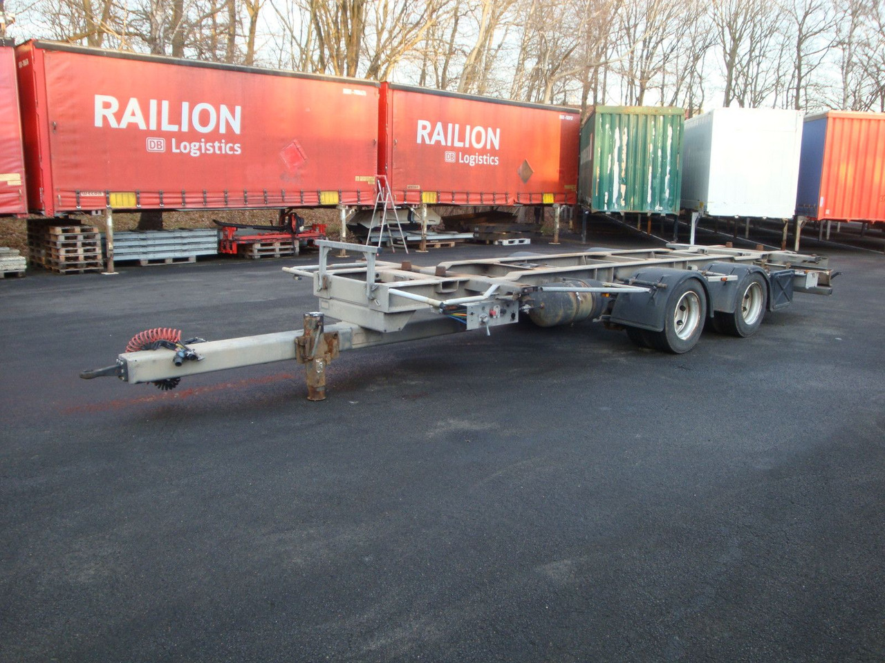 Obermaier W190 ZLU Jumbo Tandem BDF C 7820 7,82 verzinkt - Container transporter/ Swap body trailer: picture 2 Obermaier W190 ZLU Jumbo Tandem BDF C 7820 7,82 verzinkt - Container transporter/ Swap body trailer: picture 2