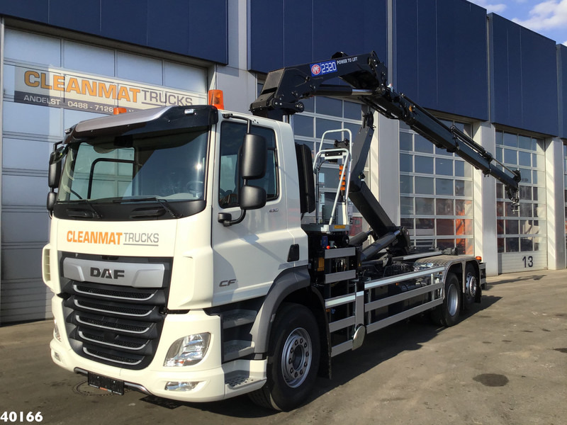DAF FAN CF 430 HMF 23 ton/meter laadkraan + Welvaarts Weighing system - Hook lift truck, Crane truck: picture 1 DAF FAN CF 430 HMF 23 ton/meter laadkraan + Welvaarts Weighing system - Hook lift truck, Crane truck: picture 1