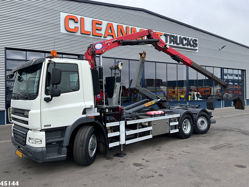 DAF / GINAF FAN 85 CF 410 6x2 HMF 16 Tonmeter Z-kraan Just 103.677 km! - Hook lift truck, Crane truck: picture 1 DAF / GINAF FAN 85 CF 410 6x2 HMF 16 Tonmeter Z-kraan Just 103.677 km! - Hook lift truck, Crane truck: picture 1