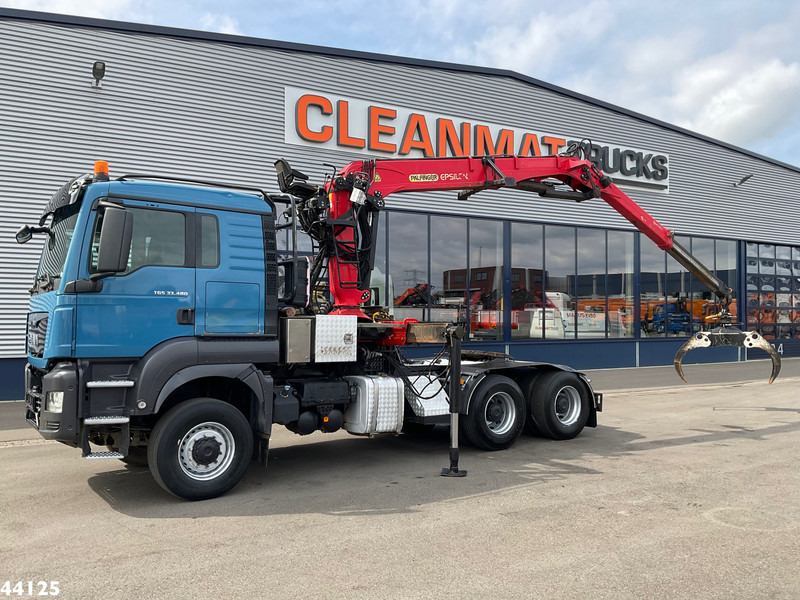 MAN TGS 33.480 6x6 Euro 6 Palfinger 27 Tonmeter boomkraan - Crane truck: picture 1 MAN TGS 33.480 6x6 Euro 6 Palfinger 27 Tonmeter boomkraan - Crane truck: picture 1