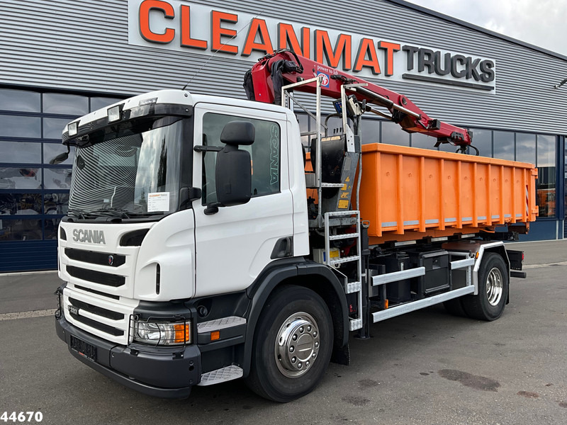 Scania P 320 HMF 12 Tonmeter Z-kraan + Kipper 11m³ - Tipper, Crane truck: picture 2 Scania P 320 HMF 12 Tonmeter Z-kraan + Kipper 11m³ - Tipper, Crane truck: picture 2