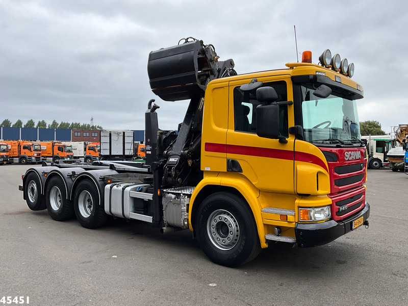 Scania P 410 8x4 Euro 6 Palfinger 14 Tonmeter Z-kraan - Hook lift truck, Crane truck: picture 3 Scania P 410 8x4 Euro 6 Palfinger 14 Tonmeter Z-kraan - Hook lift truck, Crane truck: picture 3