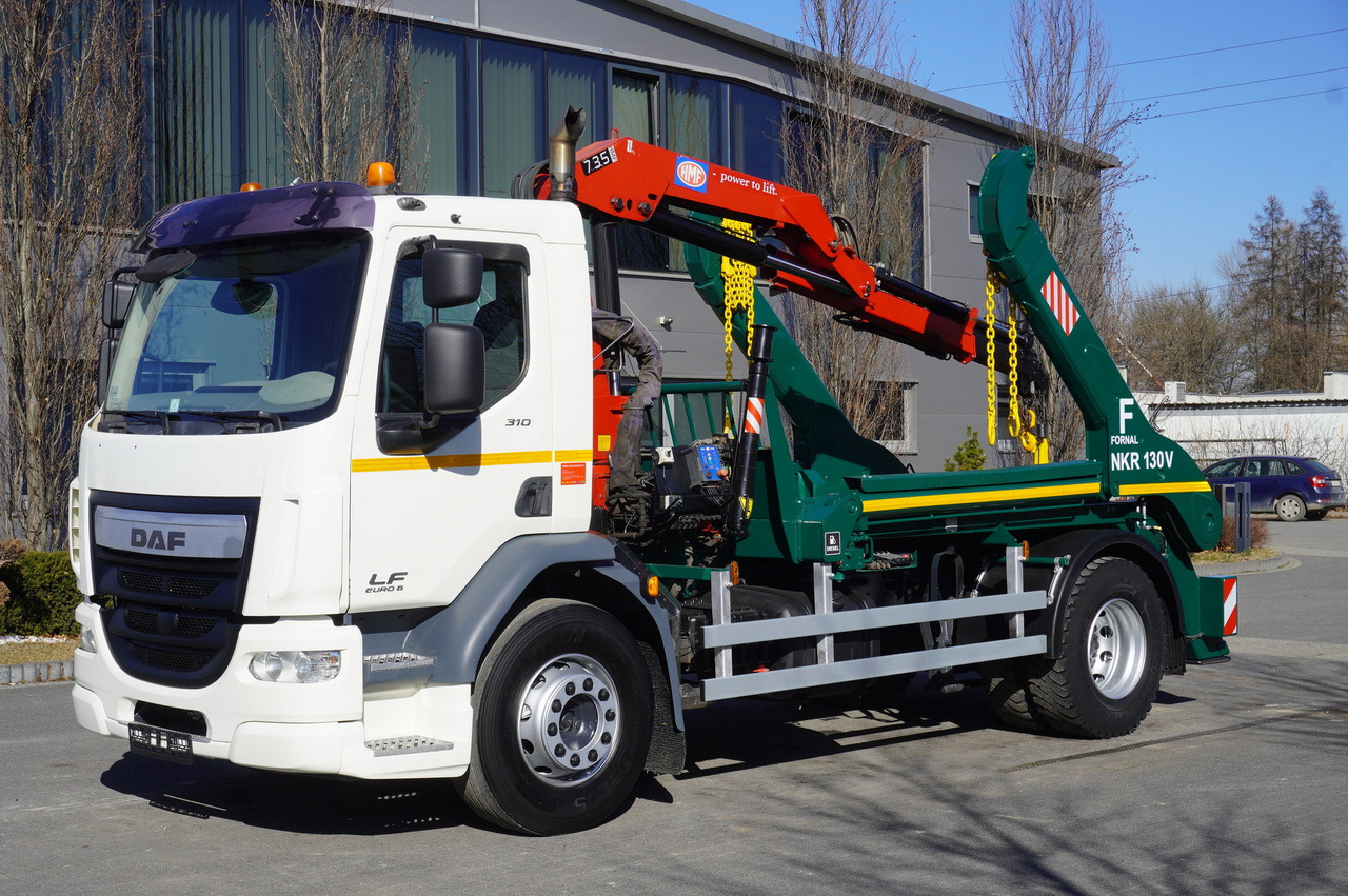 DAF LF 18.310 E6 / Skip loader Fornal NKR 130V / HDS HMF 735 K2 / Manual gearbox - Crane truck: picture 1 DAF LF 18.310 E6 / Skip loader Fornal NKR 130V / HDS HMF 735 K2 / Manual gearbox - Crane truck: picture 1