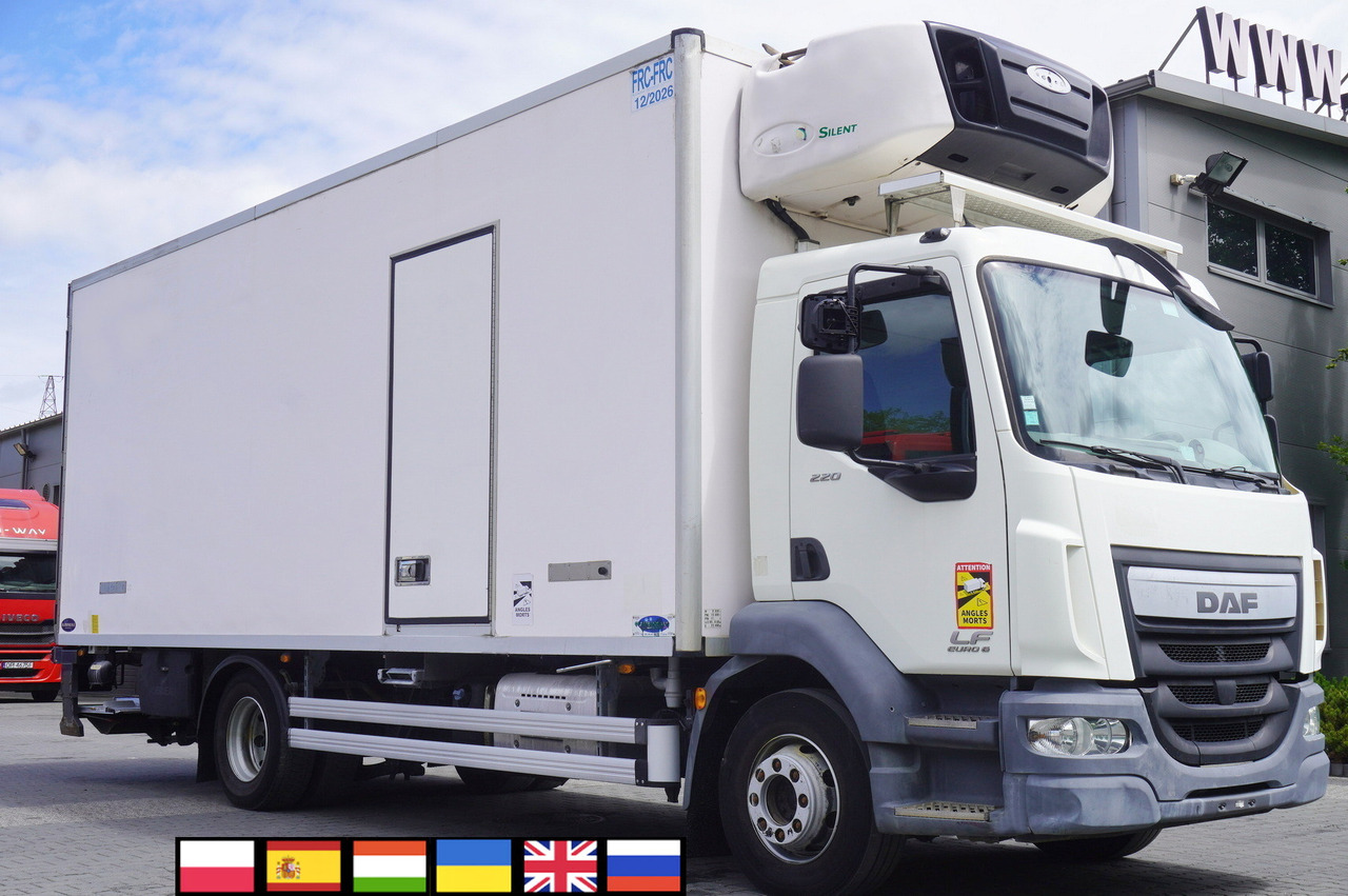 DAF LF 220 / Refrigerator 16 EPAL Multitemp / Carrier Supra 1150 MT / Palfinger 1500 kg - Refrigerated truck: picture 1 DAF LF 220 / Refrigerator 16 EPAL Multitemp / Carrier Supra 1150 MT / Palfinger 1500 kg - Refrigerated truck: picture 1