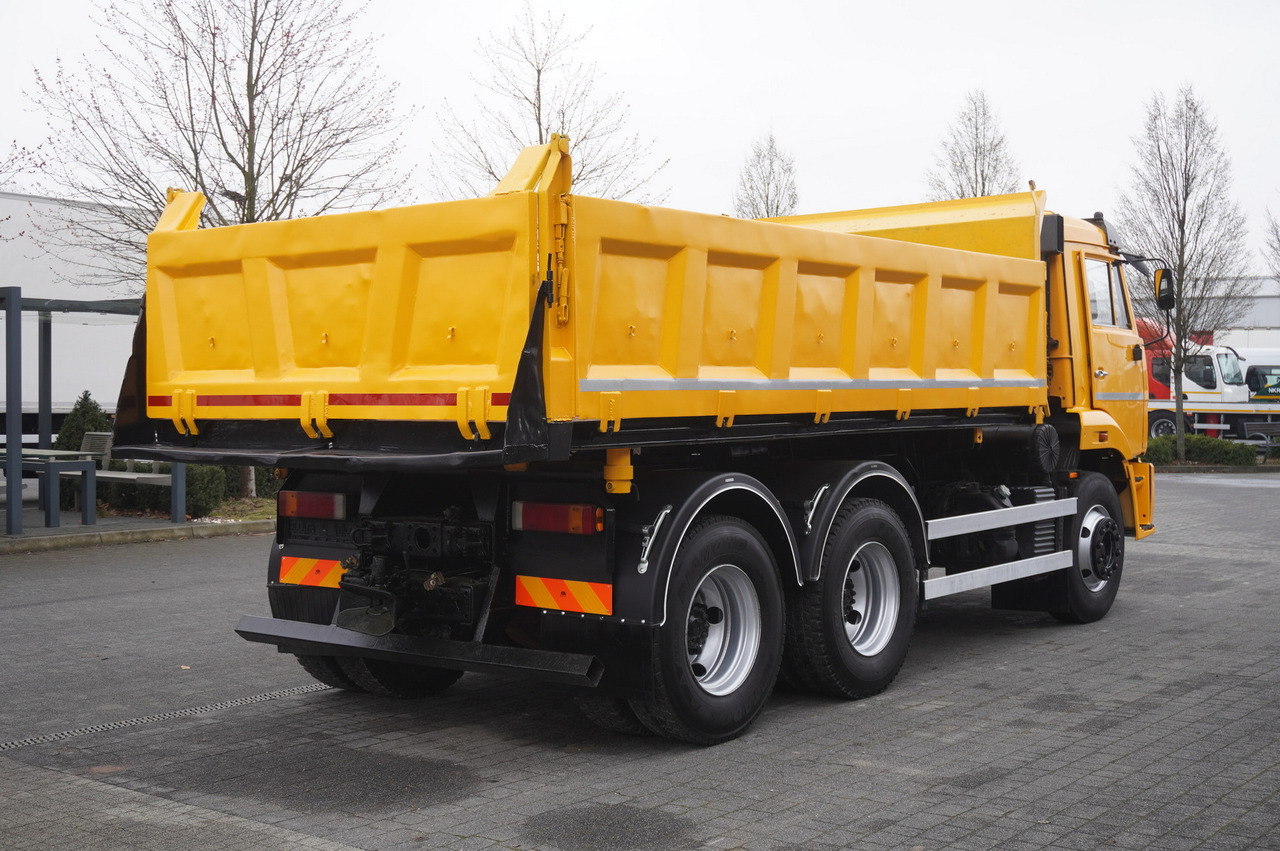 Tipper, Crane truck KAMAZ T2530 E5 6×4 / 3-sided tipper: picture 8