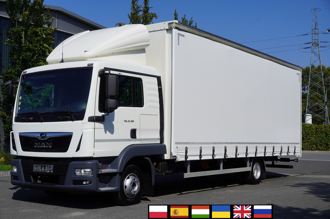 MAN TGL 12.190 / Curtainsider 19 EPAL / Sleeper cab - Curtain side truck: picture 1 MAN TGL 12.190 / Curtainsider 19 EPAL / Sleeper cab - Curtain side truck: picture 1