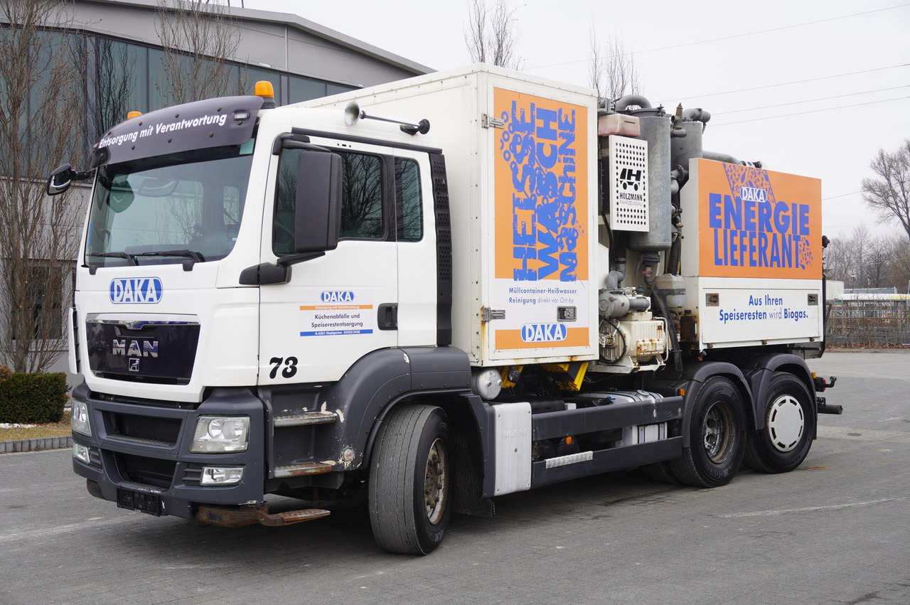 MAN TGS 26.360 / Holzmann Fahrzeugbau HBS 28/120.00 kitchen waste vehicle / Euro 5 - Refuse truck: picture 1 MAN TGS 26.360 / Holzmann Fahrzeugbau HBS 28/120.00 kitchen waste vehicle / Euro 5 - Refuse truck: picture 1