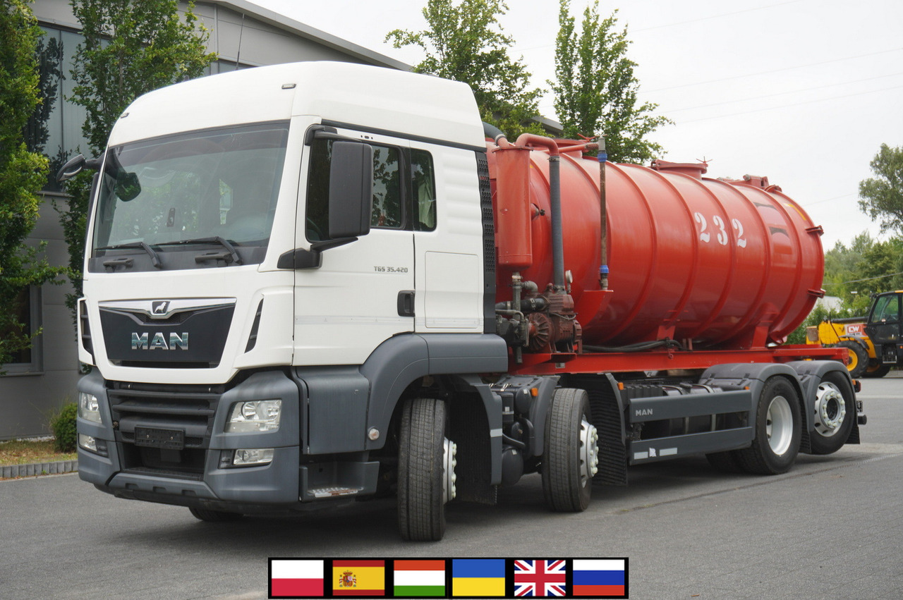 MAN TGS 35.420 8×2 / NEW septic barrel 13000 L / 3 steered axles - Slurry tanker: picture 1 MAN TGS 35.420 8×2 / NEW septic barrel 13000 L / 3 steered axles - Slurry tanker: picture 1