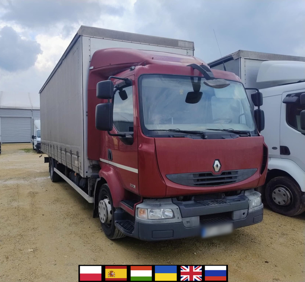 RENAULT Midlum 300 / Curtain 18 EPAL / Sleeping cab - Curtain side truck: picture 1 RENAULT Midlum 300 / Curtain 18 EPAL / Sleeping cab - Curtain side truck: picture 1
