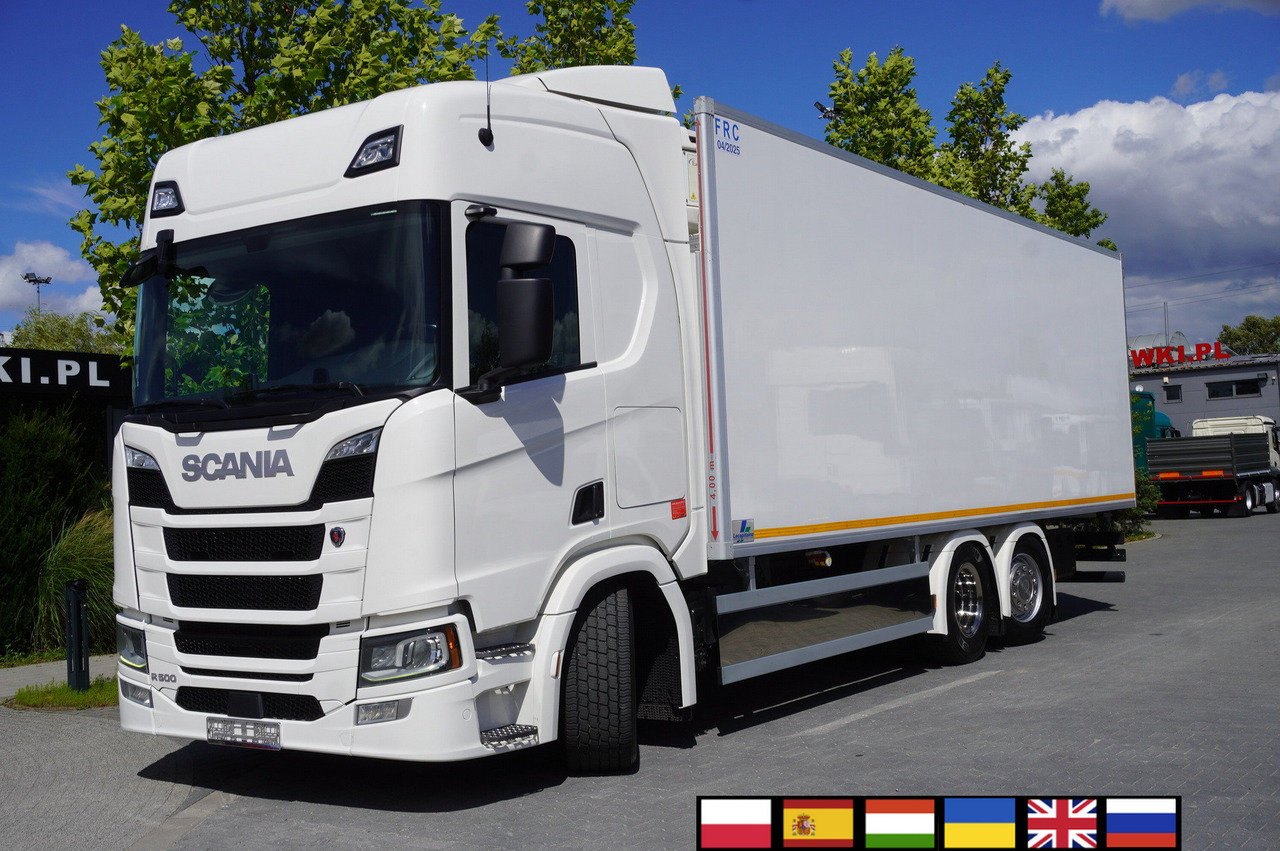 SCANIA R500 / Lecapitaine refrigerator 20 EPAL / Carrier Supra 950 / Steered 3rd axle - Refrigerated truck: picture 1 SCANIA R500 / Lecapitaine refrigerator 20 EPAL / Carrier Supra 950 / Steered 3rd axle - Refrigerated truck: picture 1