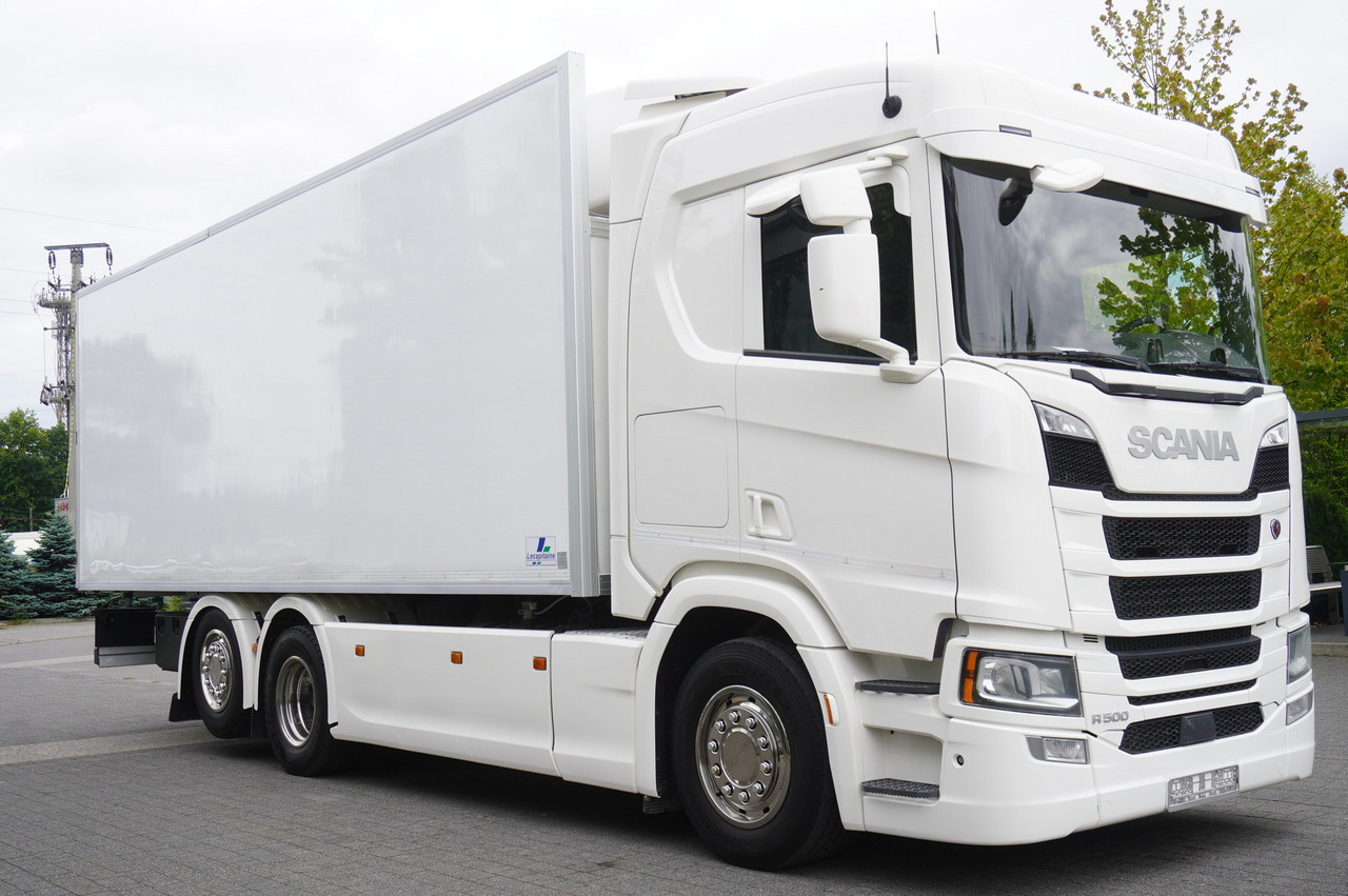 Refrigerated truck SCANIA R500 / Lecapitaine refrigerator / Carrier Supra 950 / steered 3rd axle: picture 6