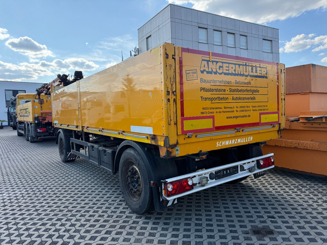 Schwarzmüller T 202 L: 6500 mm - Dropside/ Flatbed trailer: picture 4 Schwarzmüller T 202 L: 6500 mm - Dropside/ Flatbed trailer: picture 4