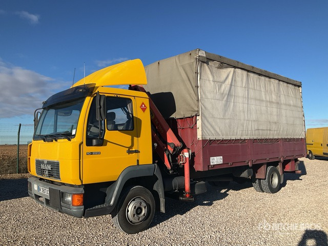 1996 MAN 10.223 1996 Palfinger PK7000 2960 kg K ... Flatbed Truck with Crane - Dropside/ Flatbed truck, Crane truck: picture 2 1996 MAN 10.223 1996 Palfinger PK7000 2960 kg K ... Flatbed Truck with Crane - Dropside/ Flatbed truck, Crane truck: picture 2