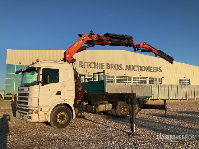 2003 Scania R124L 2007 Palfinger PK60002 19000 kg ... Flatbed Truck with Crane - Dropside/ Flatbed truck, Crane truck: picture 2 2003 Scania R124L 2007 Palfinger PK60002 19000 kg ... Flatbed Truck with Crane - Dropside/ Flatbed truck, Crane truck: picture 2