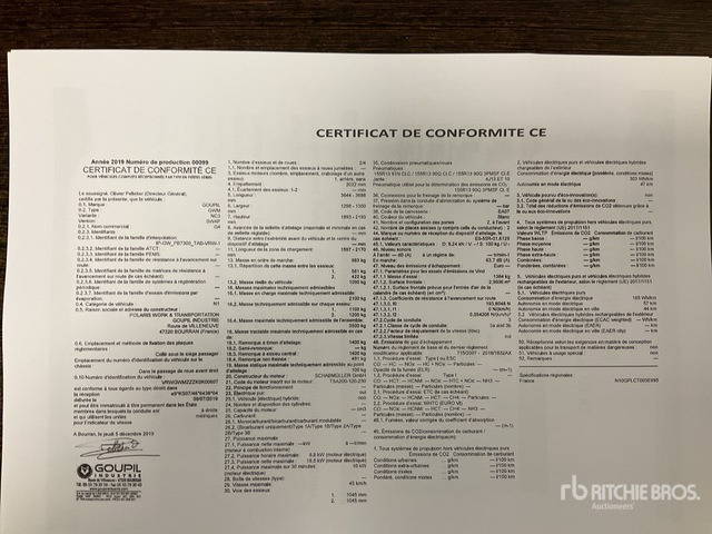 2019 Goupil G4M Electric Utility Vehicle - Municipal/ Special vehicle: picture 3 2019 Goupil G4M Electric Utility Vehicle - Municipal/ Special vehicle: picture 3