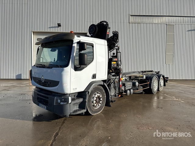 2007 Renault Premium 410 DXi 6x2 Camion Ampliroll 6x2 Roll-Off Truck - Hook lift truck, Crane truck: picture 1 2007 Renault Premium 410 DXi 6x2 Camion Ampliroll 6x2 Roll-Off Truck - Hook lift truck, Crane truck: picture 1
