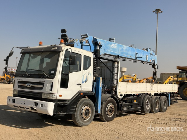 2015 Tata Daewoo Novus SE 2015 Dong Yang SS7506S 20 ton S ... Flatbed Truck with Crane - Dropside/ Flatbed truck, Crane truck: picture 2 2015 Tata Daewoo Novus SE 2015 Dong Yang SS7506S 20 ton S ... Flatbed Truck with Crane - Dropside/ Flatbed truck, Crane truck: picture 2