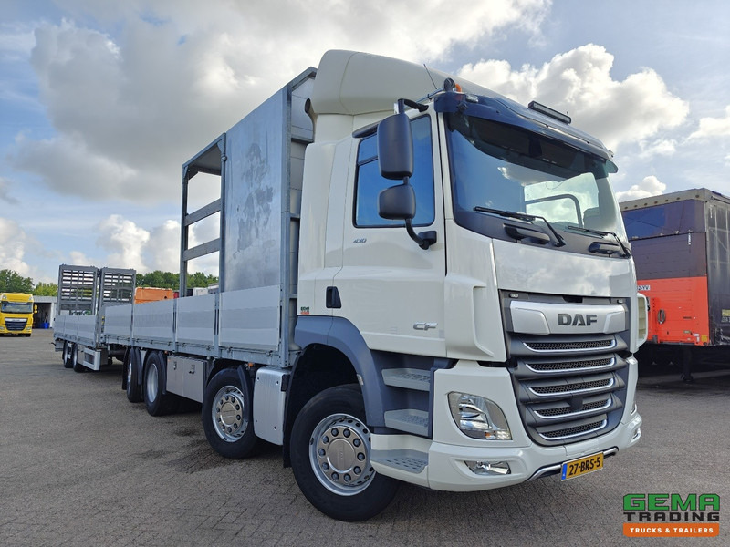 DAF CF 430 FAX 8x2/6 Dagcabine Euro6D - Machine Transporter + 2assige Aanhanger - Hydraulische Rampen - Afneembare 10.000L WaterTank - 20.000km! Origineel - Car transporter truck: picture 4 DAF CF 430 FAX 8x2/6 Dagcabine Euro6D - Machine Transporter + 2assige Aanhanger - Hydraulische Rampen - Afneembare 10.000L WaterTank - 20.000km! Origineel - Car transporter truck: picture 4