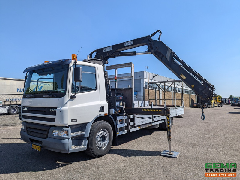 DAF CF75.250 4x2 Dagcab Euro3 - Open laadbak 6.14m + Hiab XS144-E3+3H - RadioGrafisch - 315.000km - TOP! - Dropside/ Flatbed truck, Crane truck: picture 1 DAF CF75.250 4x2 Dagcab Euro3 - Open laadbak 6.14m + Hiab XS144-E3+3H - RadioGrafisch - 315.000km - TOP! - Dropside/ Flatbed truck, Crane truck: picture 1