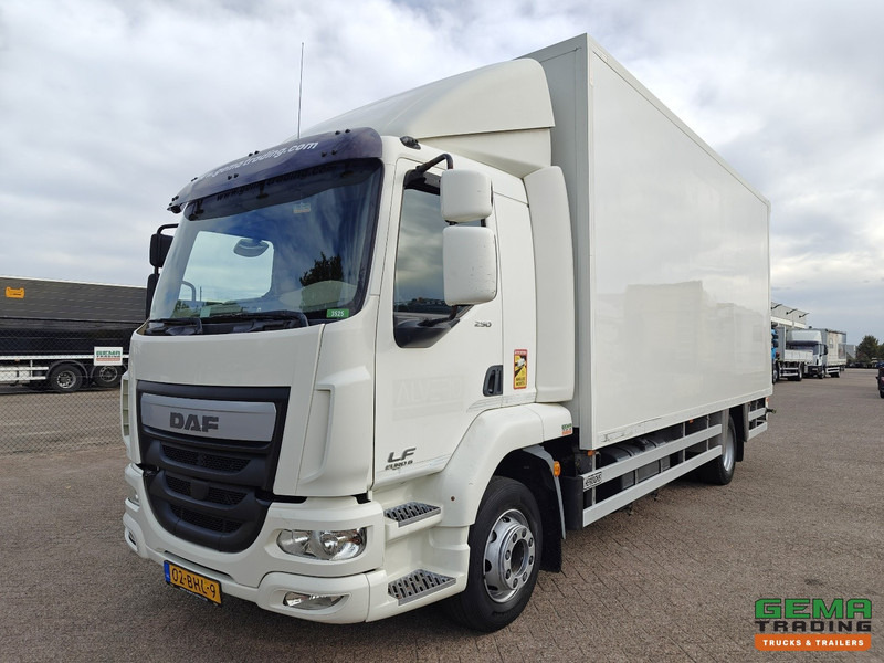 DAF LF 250 FA 4x2 Dagcab Euro6 - GeslotenBak 6.0m + Laadklep 2500KG - Navi - Standkachel - Omvormer 220V - Box truck: picture 1 DAF LF 250 FA 4x2 Dagcab Euro6 - GeslotenBak 6.0m + Laadklep 2500KG - Navi - Standkachel - Omvormer 220V - Box truck: picture 1