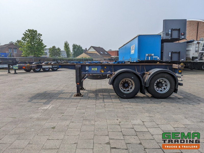 Container transporter/ Swap body semi-trailer Flandria OP 20V 2A 2-Assen ROR - DrumBrakes - Leaf Suspension - 20FT (O1871): picture 12