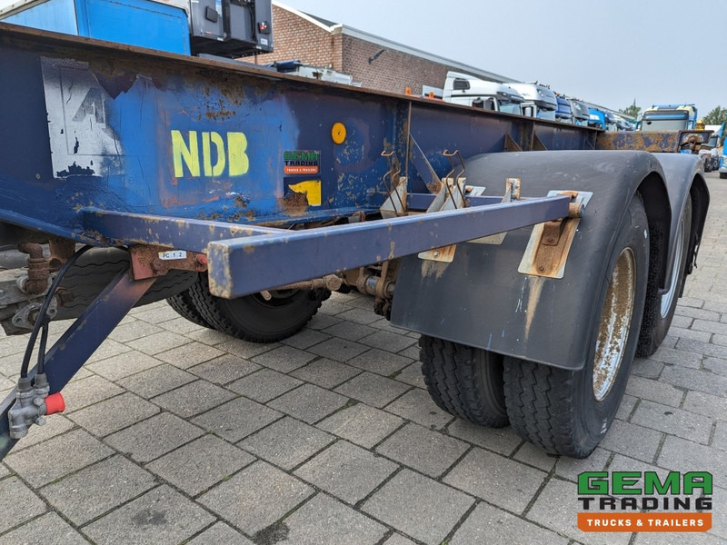 Container transporter/ Swap body semi-trailer Flandria OP 20V 2A 2-Assen ROR - DrumBrakes - Leaf Suspension - 20FT (O1871): picture 10