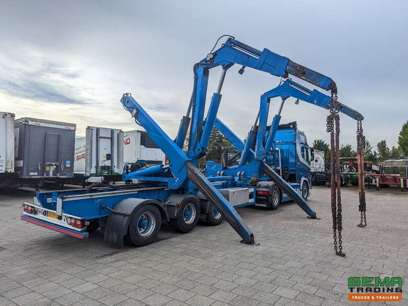Container transporter/ Swap body semi-trailer HAMMAR 151 HL 3-Assen - SideLoader36T - ContainerStacking - Gooseneck - Extended Boom - Afstandbediening: picture 1