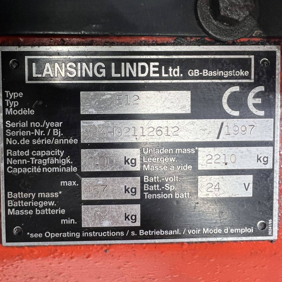 Electric forklift Linde E12 (324): picture 16