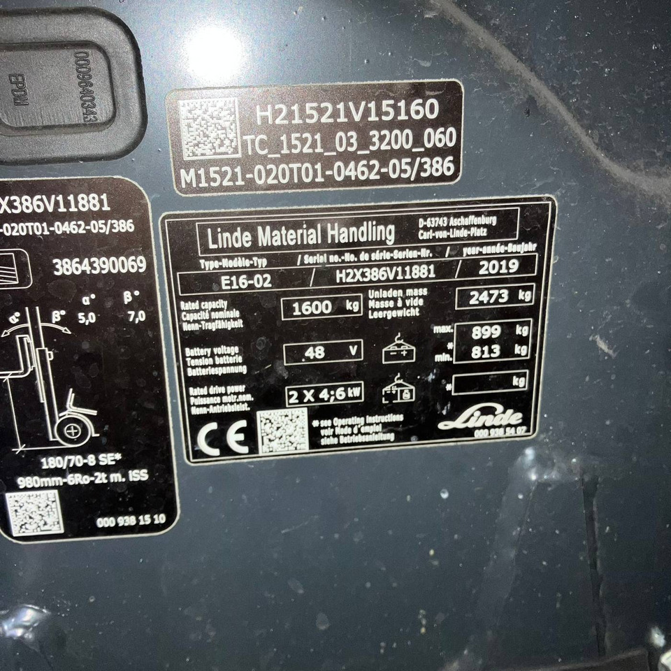 Linde E16 (386-02) EVO - Electric forklift: picture 4 Linde E16 (386-02) EVO - Electric forklift: picture 4