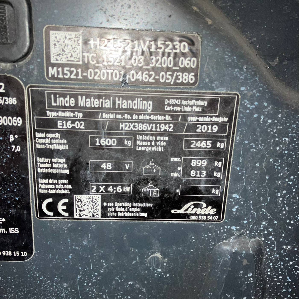 Linde E16 (386-02) EVO - Electric forklift: picture 4 Linde E16 (386-02) EVO - Electric forklift: picture 4