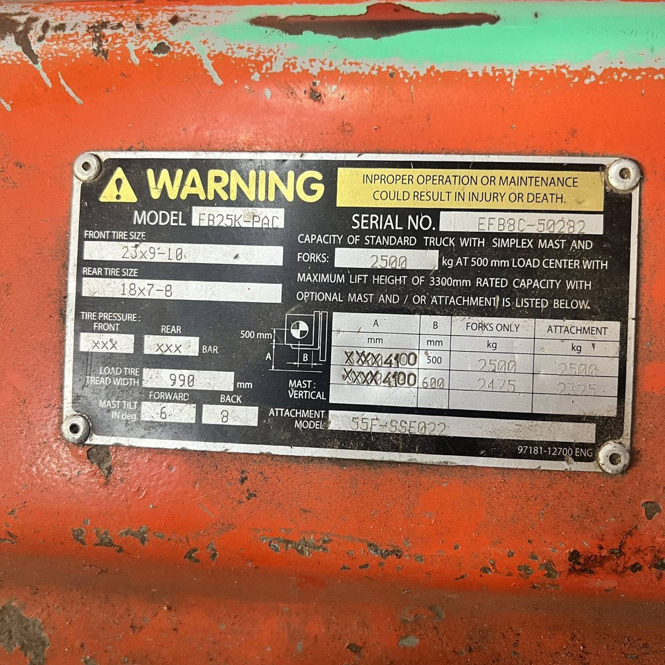 Mitsubishi FB25K-PAC - Electric forklift: picture 5 Mitsubishi FB25K-PAC - Electric forklift: picture 5