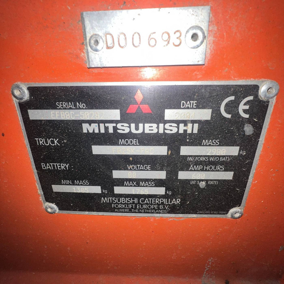 Mitsubishi FB25K-PAC - Electric forklift: picture 4 Mitsubishi FB25K-PAC - Electric forklift: picture 4